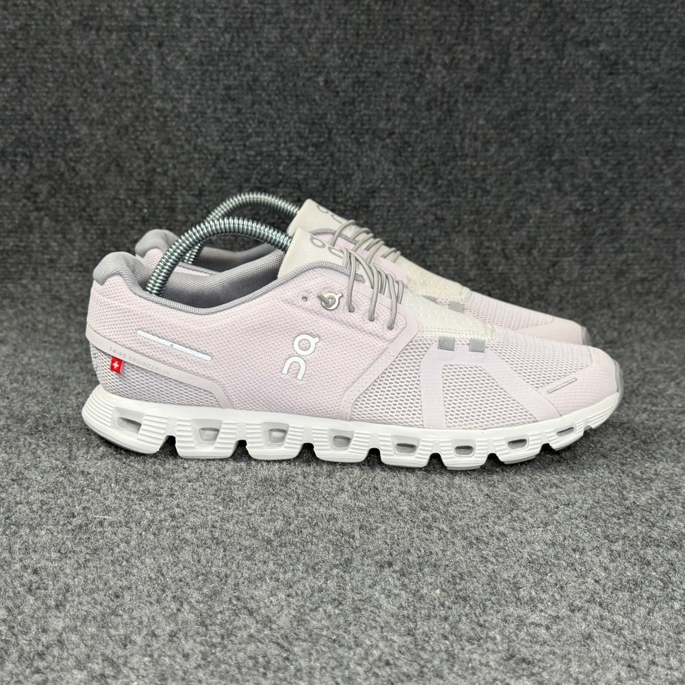 On Running Cloud 5 Shoes Womens 10 Lily Pink Frost Athletic Run Training Sneaker
